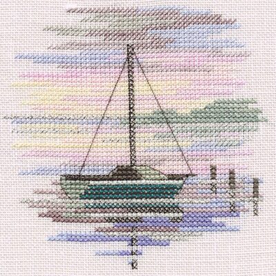 Minuets - Sailing Boat - Counted Cross Stitch Kit - Bothy Threads
