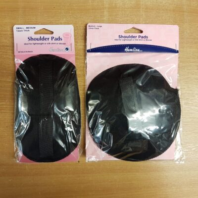 Shoulder Pads - Black - Set-in and Raglan