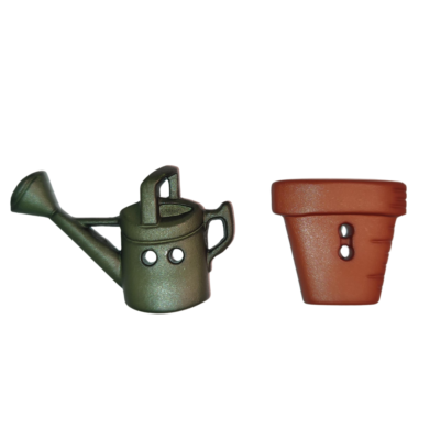 Gardening And Picnic Novelty Buttons - Various Colours and Styles