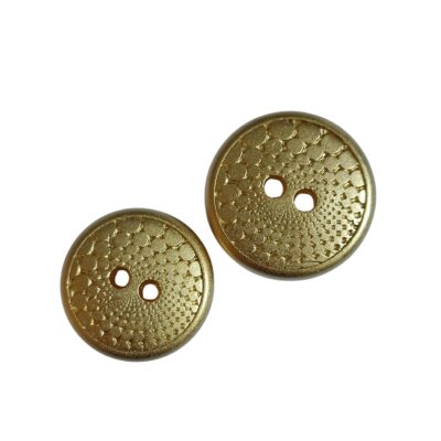 Illusionary Golden 2 Hole Buttons – 3 Sizes
