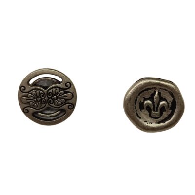 Silver Metal Shanked Buttons - 15mm - Various Styles