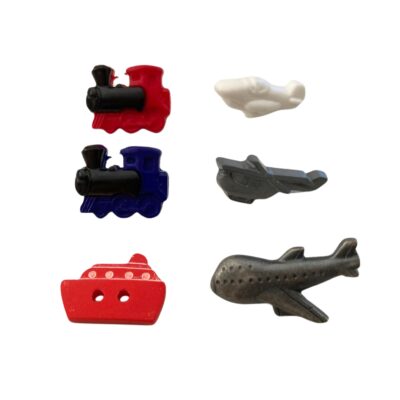 Transport Novelty Buttons - Various Styles