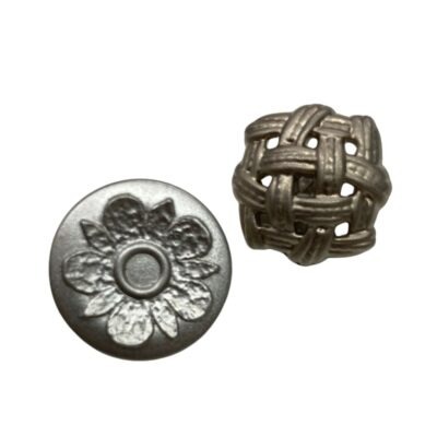 Silver Plastic Buttons